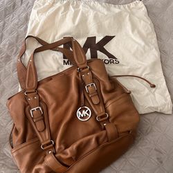 MK Michael Kors Brown Leather Purse