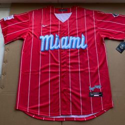  Marlins Jersey Adults S-3XL