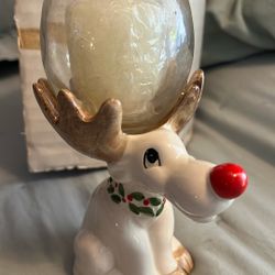 Vintage  Fitz and Floyd Bristol Christmas Reindeer / Moose