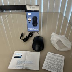 Philips SPK7214 USB Wired Computer Mouse for PC Laptop Desktop Computers