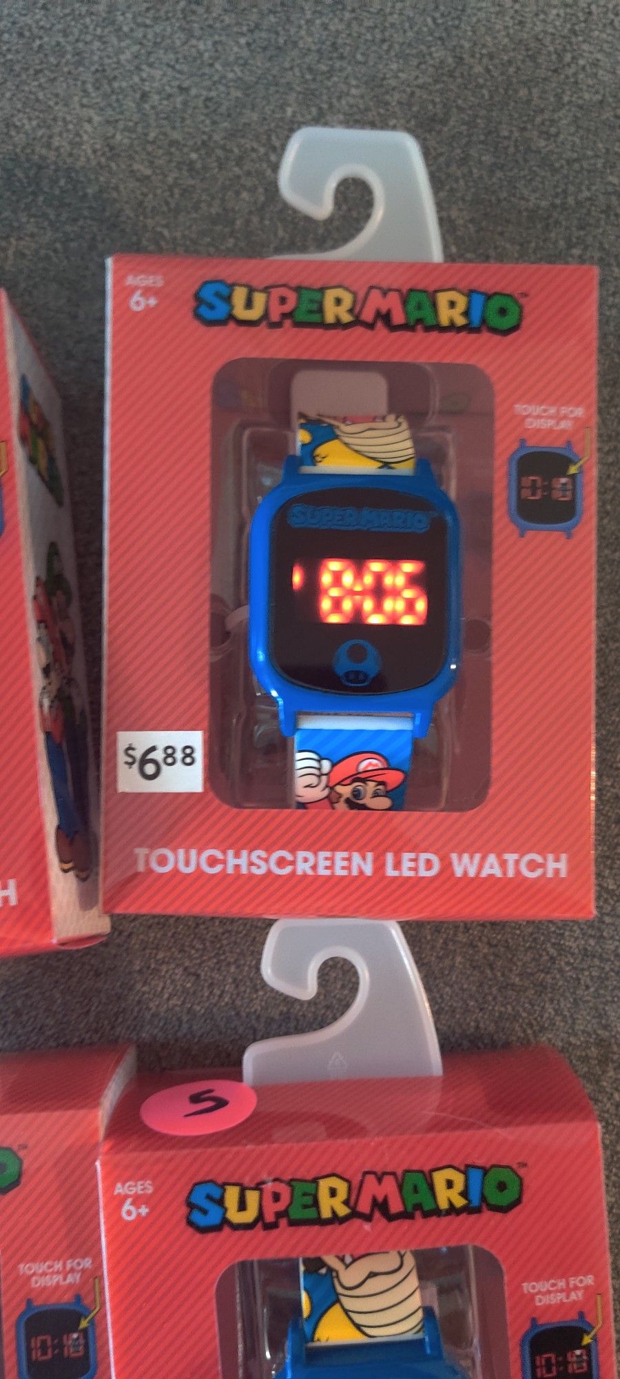 Super mario touch screen best sale led watch