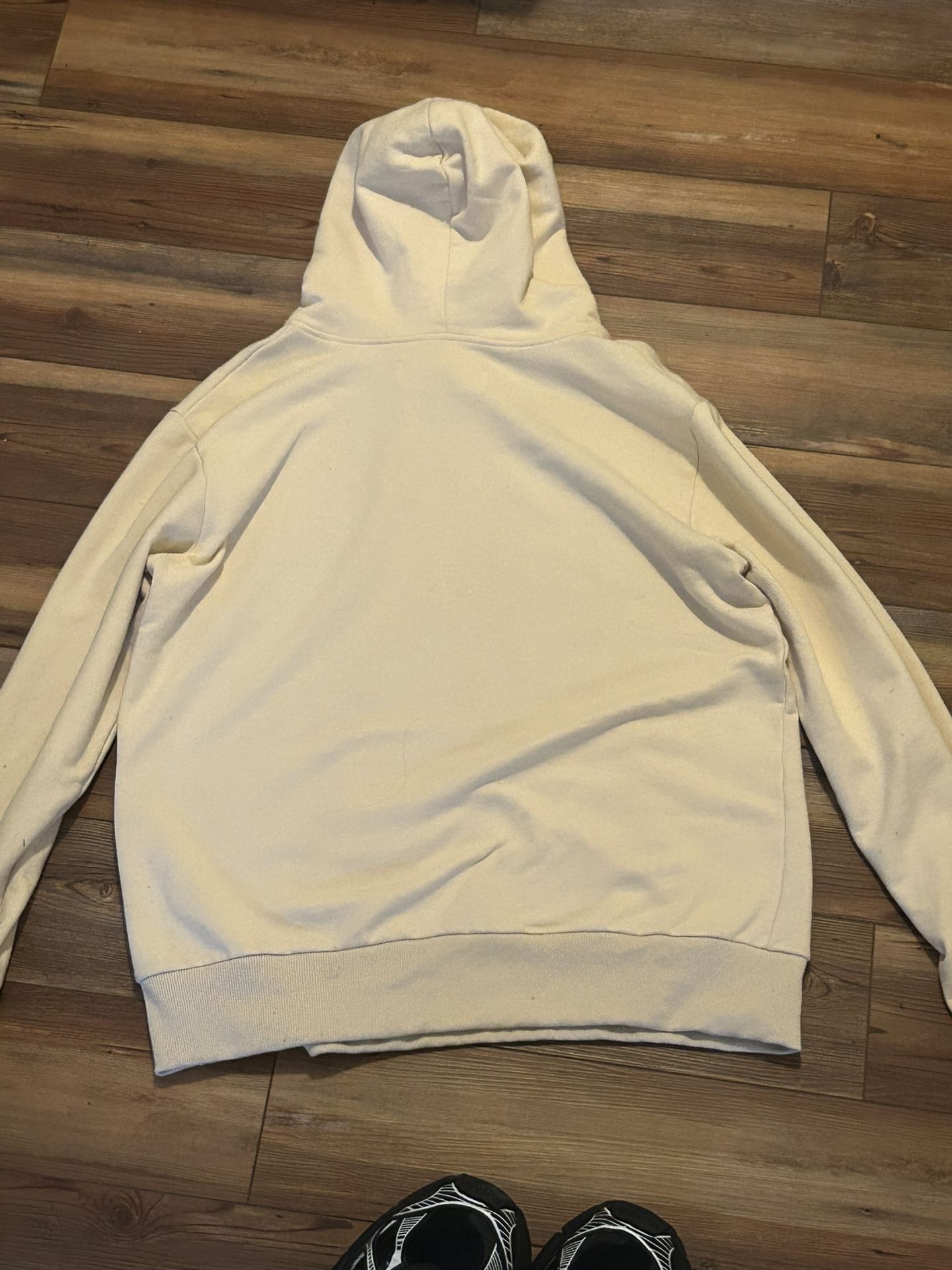 Large Sp5der Worldwide Red and Beige spider hoodie