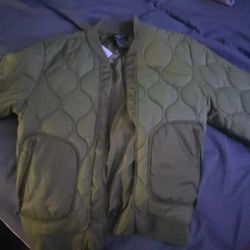 Forever 21 Olive Bomber Jacket Medium Men's 
