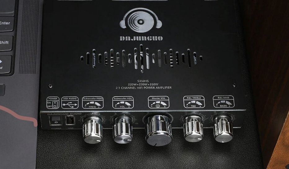 Bluetooth 5.1 High-Power Audio Amplifier - S350HS 2.1 Channel 790W Dual TPA3251 Subwoofer