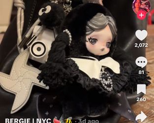 SKULLPANDA * Wednesday Plush (Classic Dress Version)