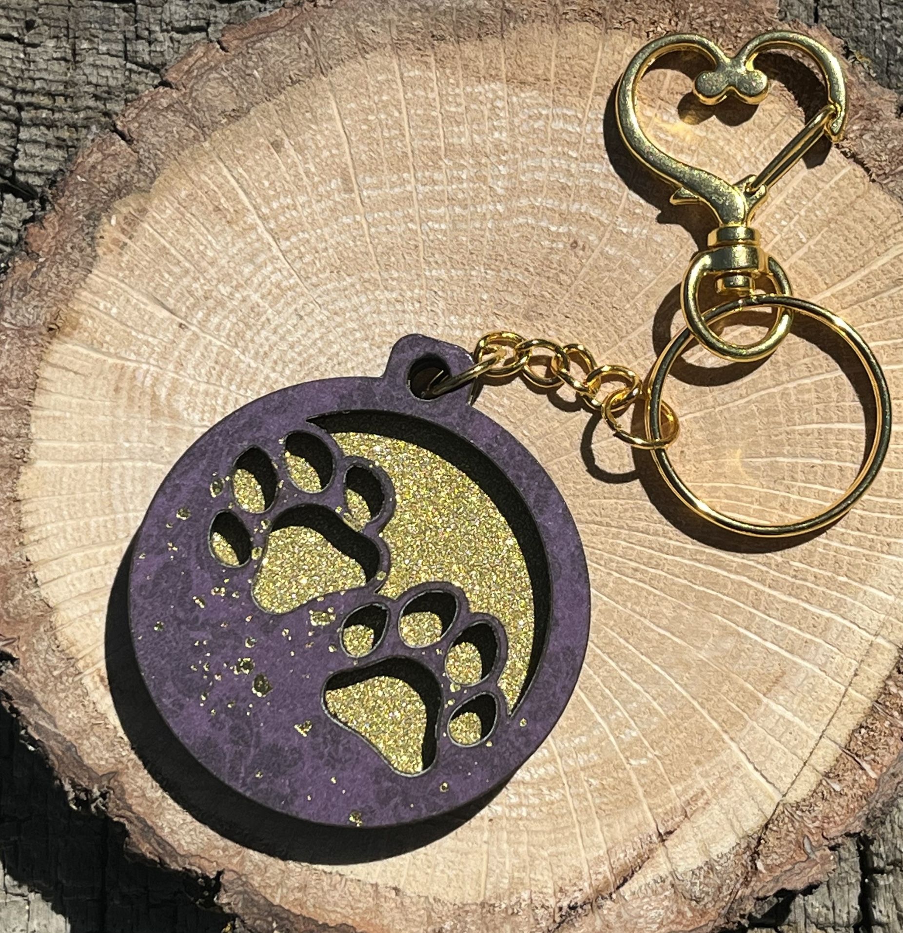 Paw Print Keychain, Gift, Bag Tag