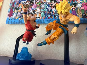 Super Saiyan Goku and kid Goku Dragon Ball