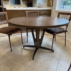 48” Round Vintage MCM Dining Table