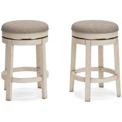 Realyn Round Backless Swivel Counter Height Bar Stool