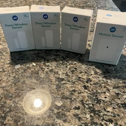 3 ADT Door/window Sensors + Motion Sensor 