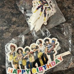My Hero Academia Cup Cake Toppers 