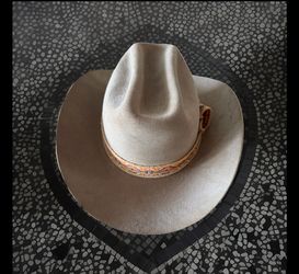 Beaver cowboy hat rare vintage beautiful Native American band, 10X sz 7.25 Colorado Springs, Colorado