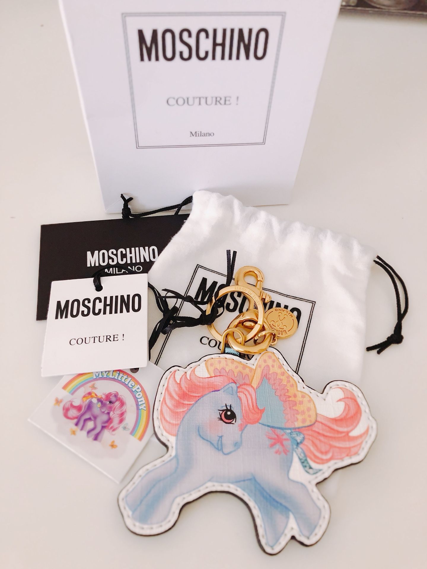 Moschino My Little Pony Keychain