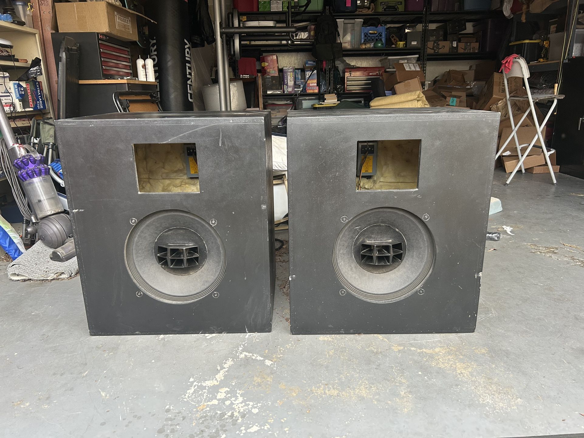 Fantastic Rare Pair Altec Super Duplex 604E Speakers W/ N-1500-A Recently Serviced In Impeccable Condition