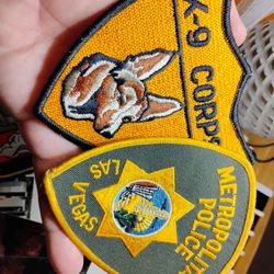 Vintage Las Vegas Police Patch And K9.Patch