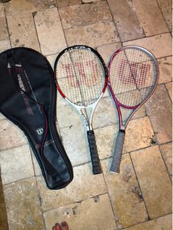 2 Wilson Adult Tennis Raquets