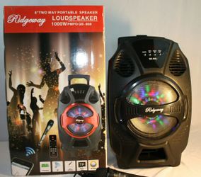 Bluetooth speaker SD card,slot USB port,FM radio,microphone included for karaoke(bosina)