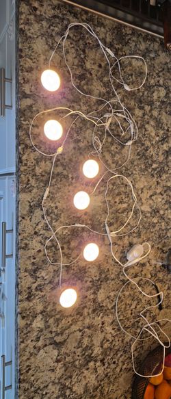 WOBANE LED Puck Lights Plug in, Under Cabinet Lighting with Switch, Dimmable Under Counter Lighting for Shelf, Closet, Cupboard, Bookcase, Display, Su
