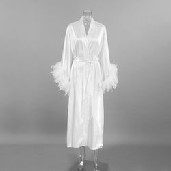 Women's Bridal Satin Dressing Gown