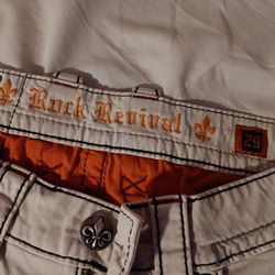 Tan Rock Revival Pants 