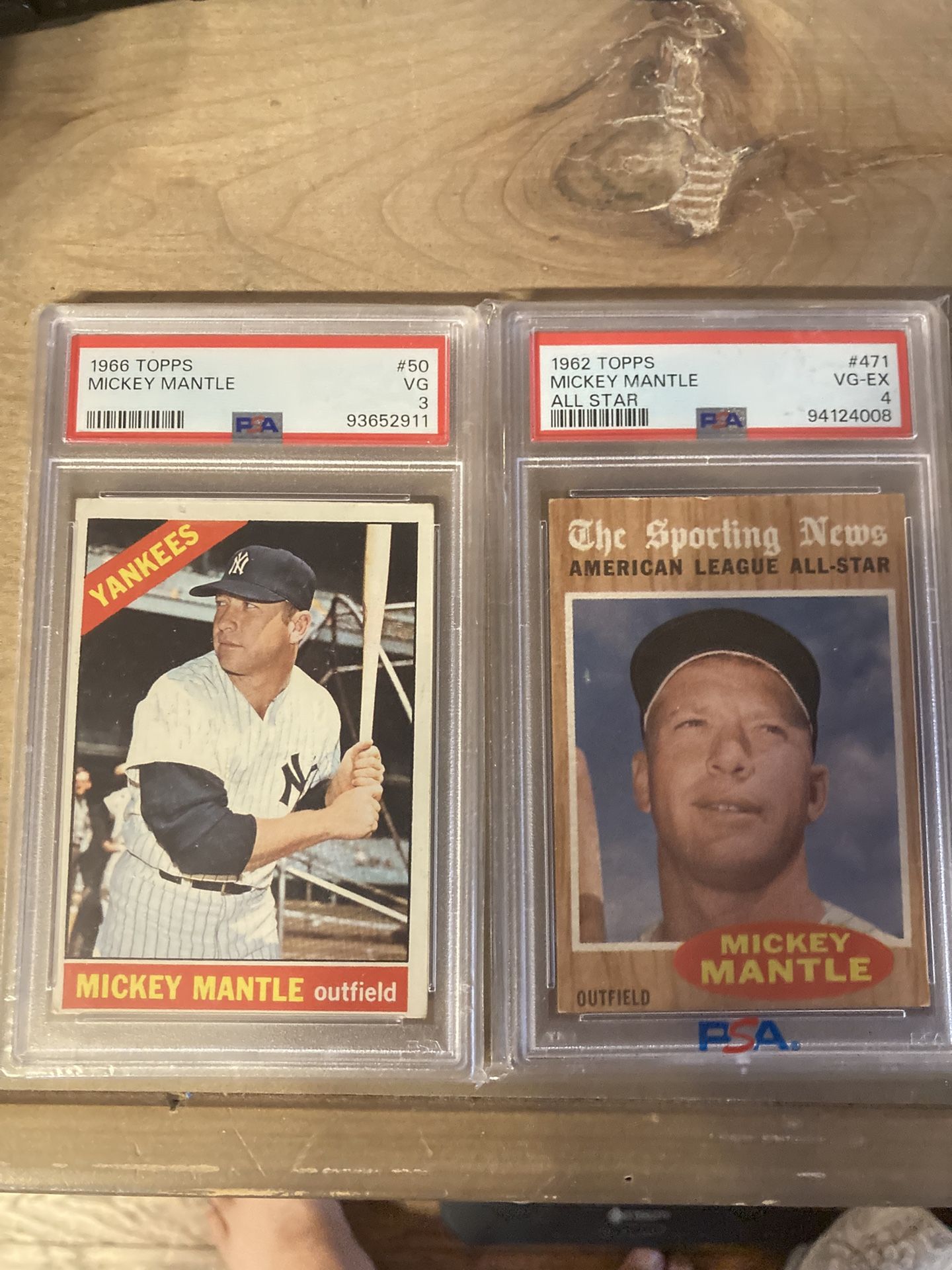 1966 & 1962 Mickey Mantle