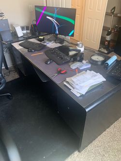 FREE. Large Black Office Desk