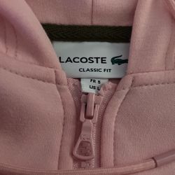 Lacoste pink hoodie
