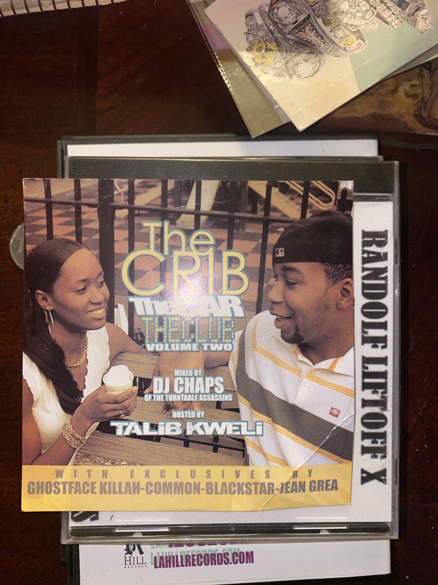 Talib kweli the crib the car the club cd part 2 used poor condition  The Crib Volume Two CD featuring DJ Chaps and Talib Kweli. Includes exclusives by