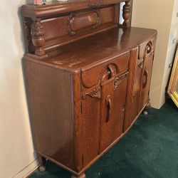 Antique Buffet Table 