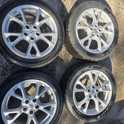 Nissan Maxima 18 Inch Rims And Tires Original Factory Solid Aluminum 5x114.3mm 