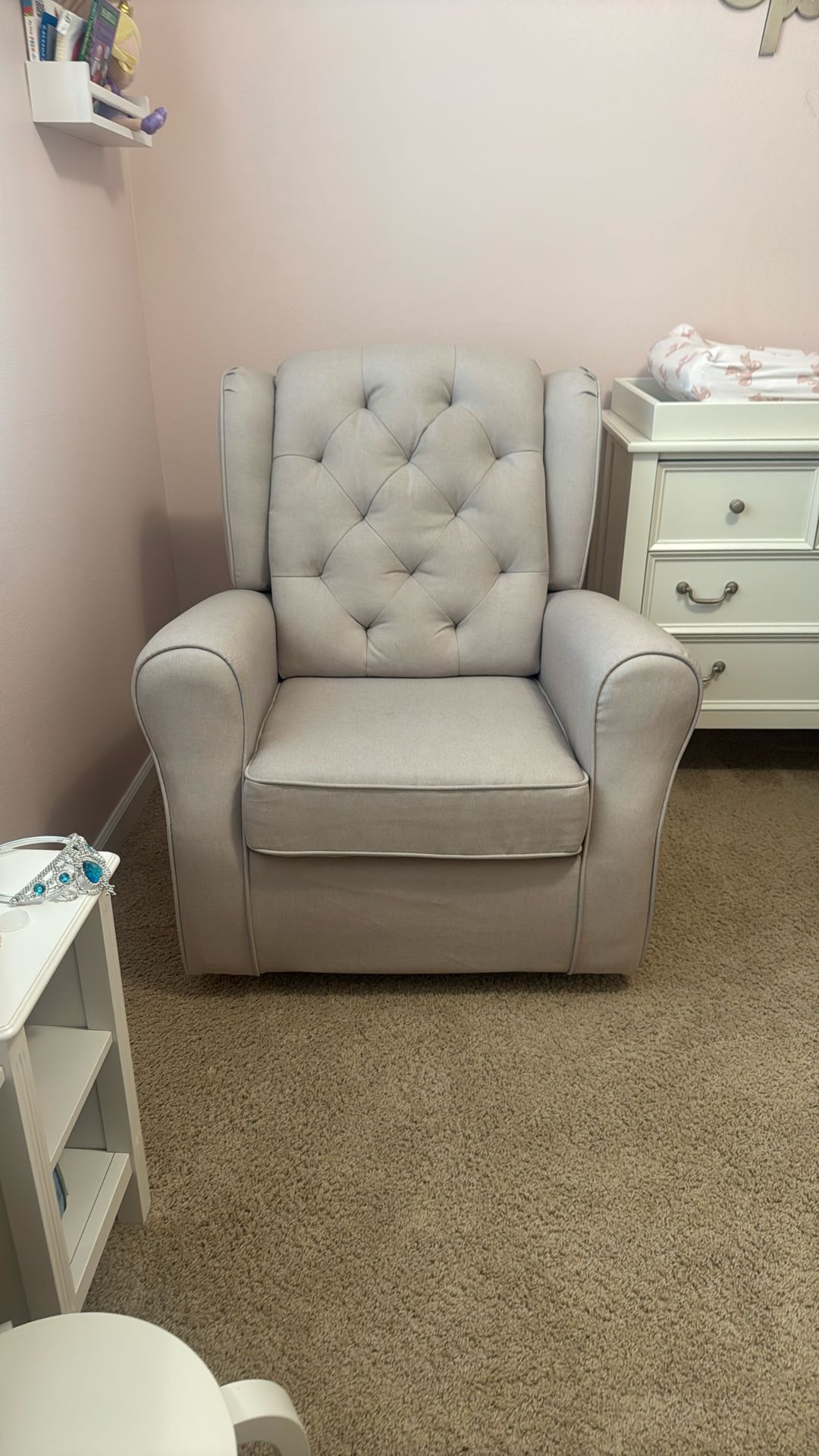 Nursery Swivel Rocker chair (Beige color)