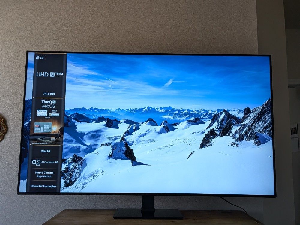75" LG UHD AI ThinQ Smart TV Used, Like-New **With Accessories