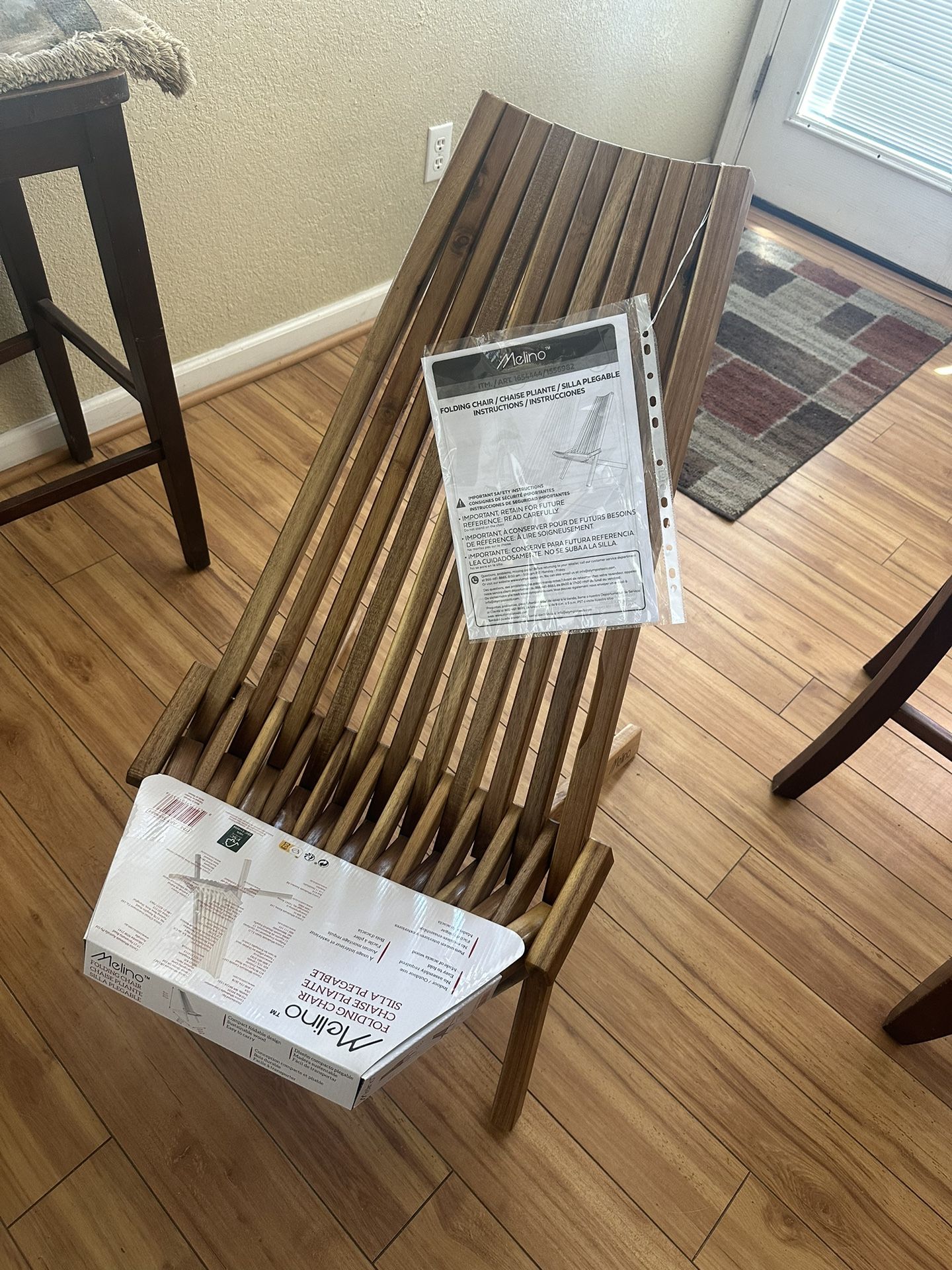 Melino Wooden Folding Chair