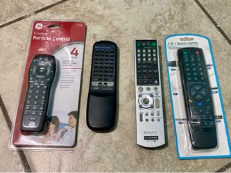 Reduced: 2 Used JVC TV Remote, Sony TV, & 2 New Multimedia Remotes
