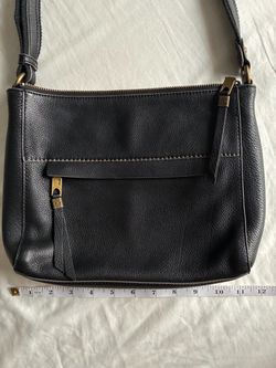 The Sak Alameda Black Pebbled Leather Crossbody Bag