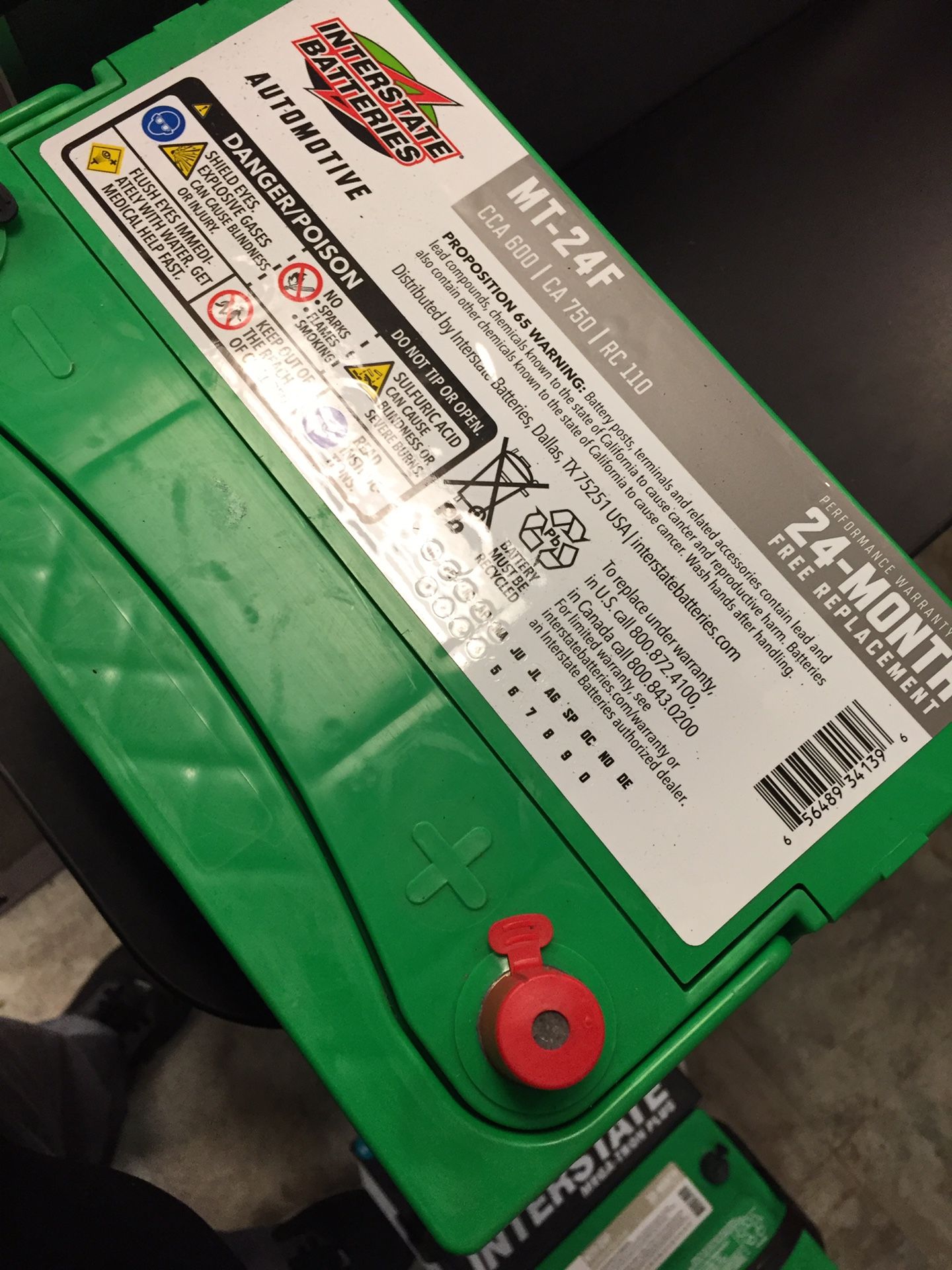 Interstate MT-24F / MTP-24 / MTP-24F Car Batteries.