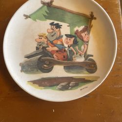Vintage Flinstone Plate