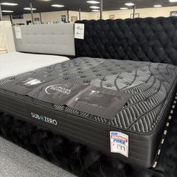 New King SubZero 13” Thick Cooling Gel Mattress. Delivery Available 