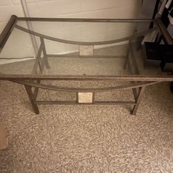 Metal Glass Table
