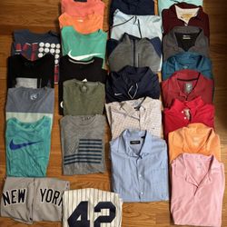 T-Shirts, Polo’s, Pull Overs and Dress Shirts.
