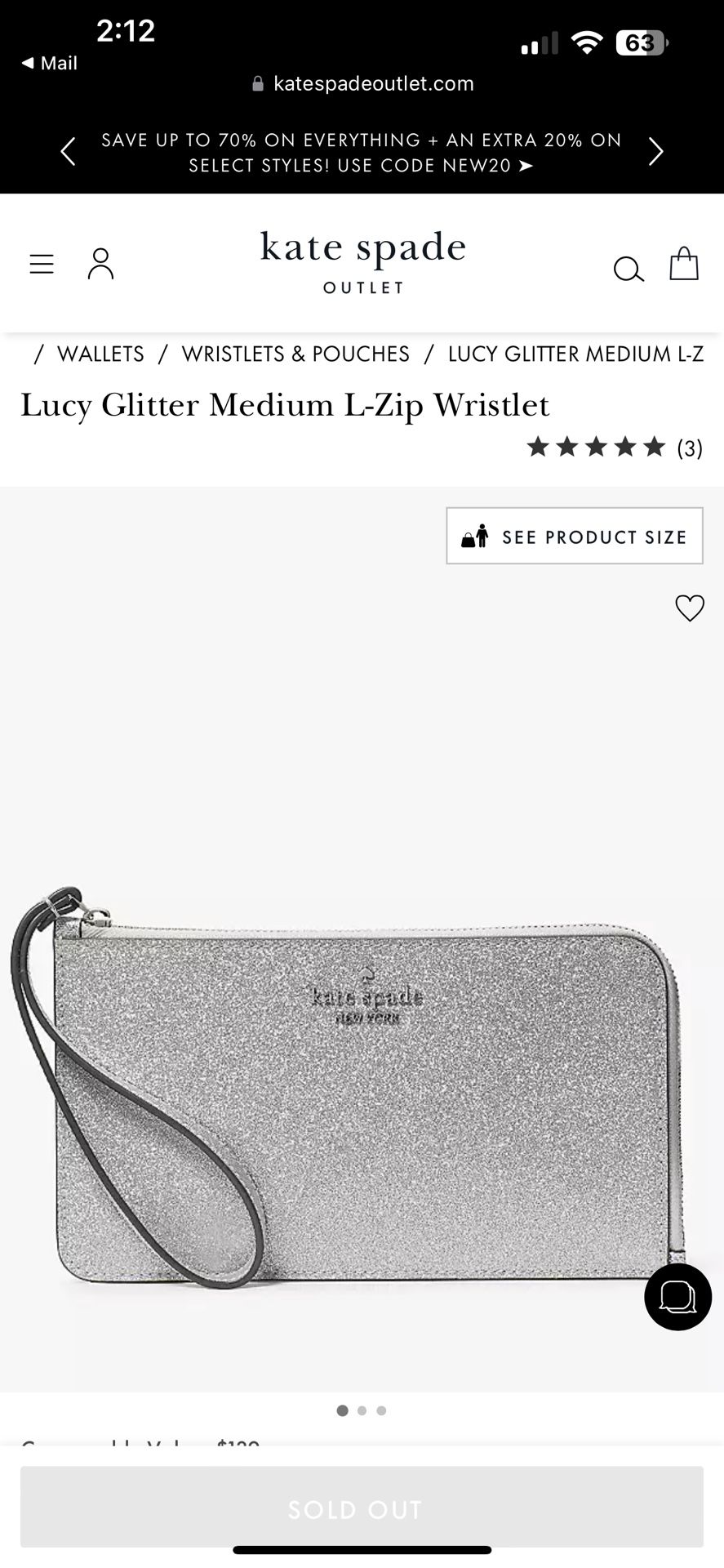Brand New Kate Spade Wristlet