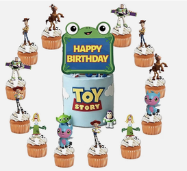 Toy Movie Story Include Happy Birthday Cake Topper and Cupcake Topper 13Pcs