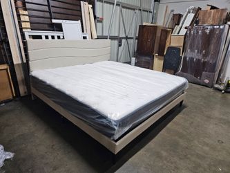 King bed and mattress