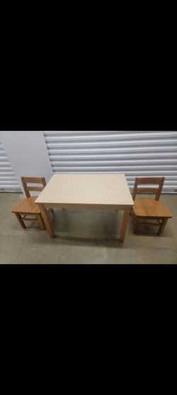 Vintage Childcraft Solid Wood Kids Table & 2 Chairs - $150 (Austin)