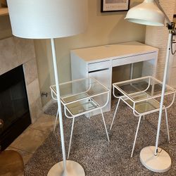 White 5 Piece bedroom or dorm room set