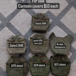 Various Canteen Covers