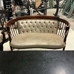 Vintage Tufted Accent Loveseat / Bench