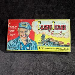 Vintage 1959 Casey Jones Game Box – Saalfield #4510 – Rare Mid-Century Toy