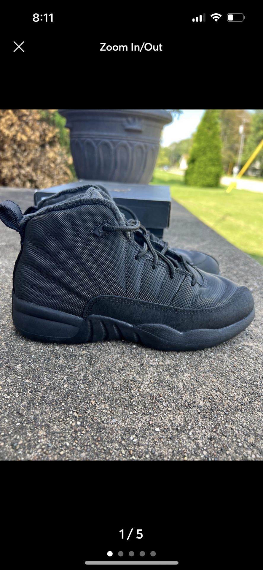 Air Jordan 12 Retro Winterized  'Triple Black'