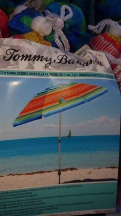 Tommy Bahama 7’ Beach Umbrella Like New
